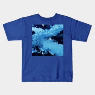 Cold Forest Abstract Painting Kids T-Shirt